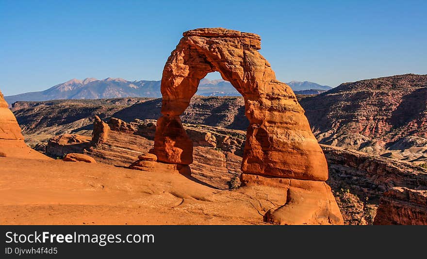 Rock, Natural Arch, National Park, Sky