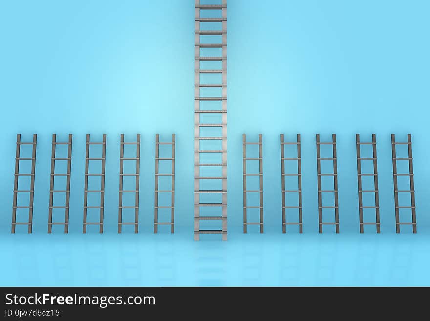 The different ladders in career progression concept