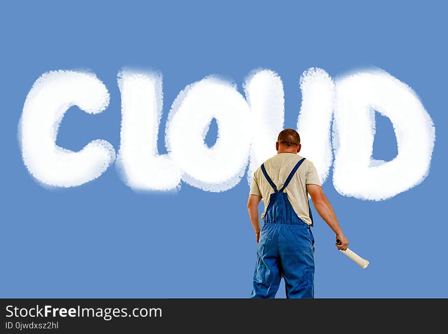 Blue, Sky, Text, Cloud