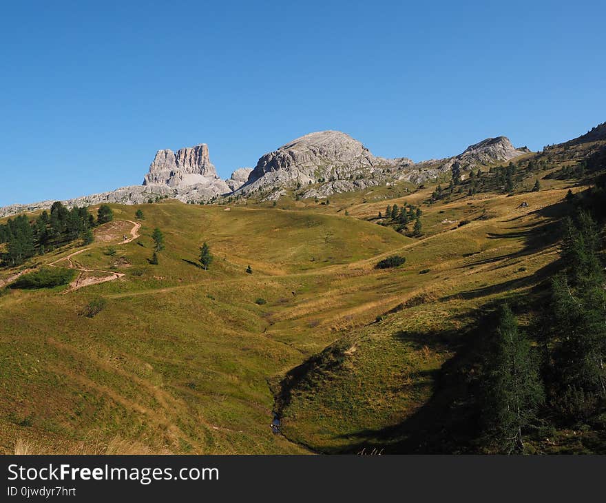 Mountainous Landforms, Highland, Mountain, Grassland