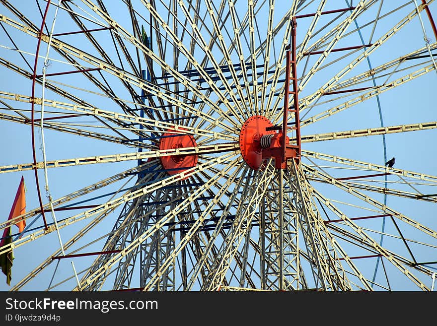 Ferris Wheel, Tourist Attraction, Amusement Park, Sky