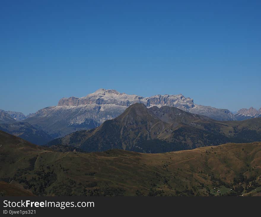 Mountainous Landforms, Sky, Highland, Mountain