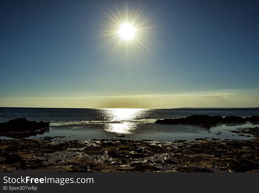 Sea, Horizon, Sky, Shore