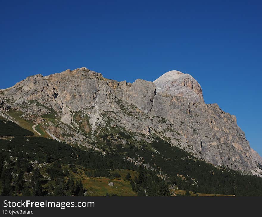 Mountainous Landforms, Mountain, Sky, Ridge