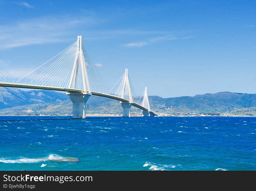 View Of Patras And Rio Antirrio Bridge