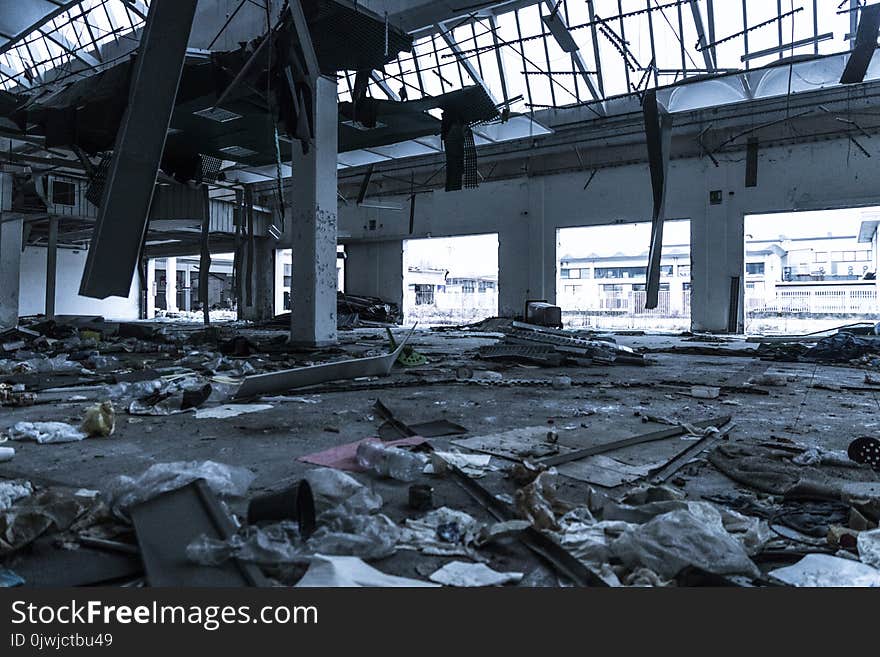 Damaged Building Interior