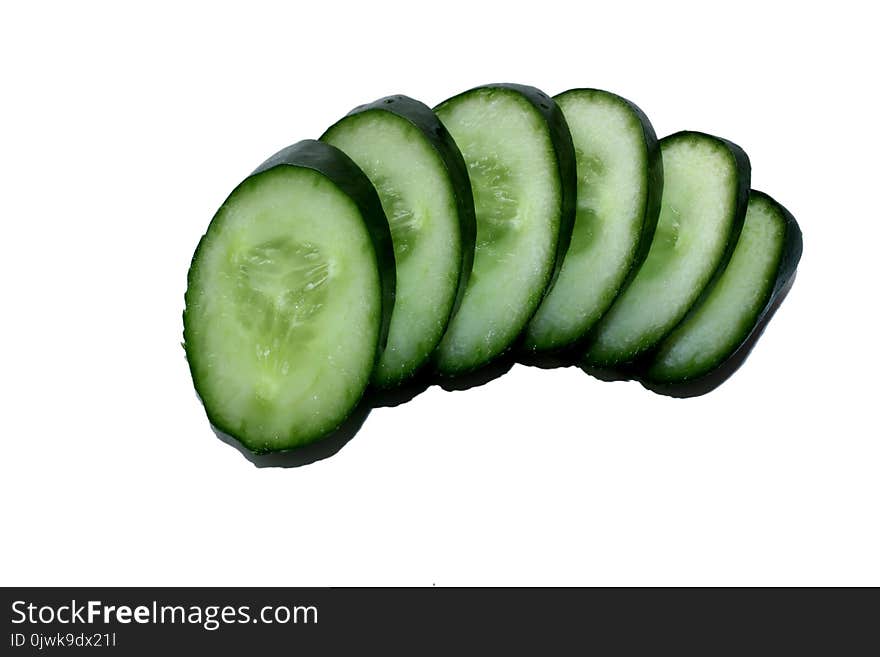 Cucumbers cuts in different