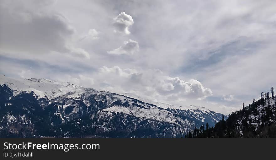 Mountain Under Cloudy Sky