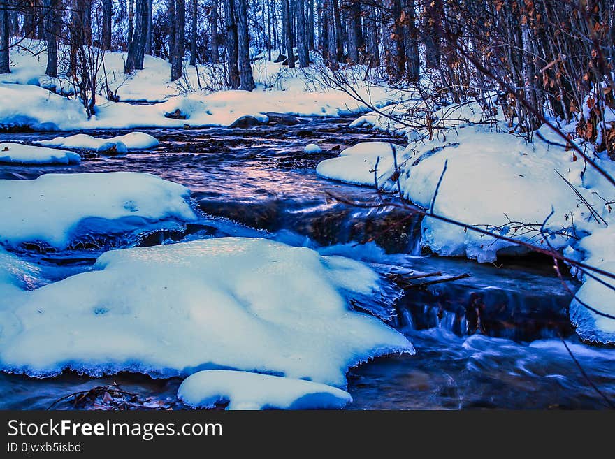 Flowing water, Big Hill Springs Provincial Recreation Area, Alberta, Canada