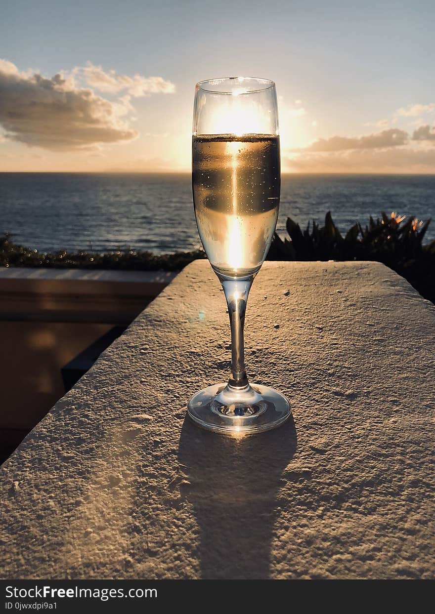 Champagne by the beach