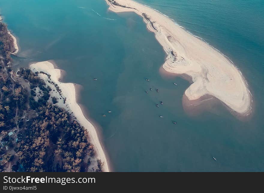 Aerial Photography of Island