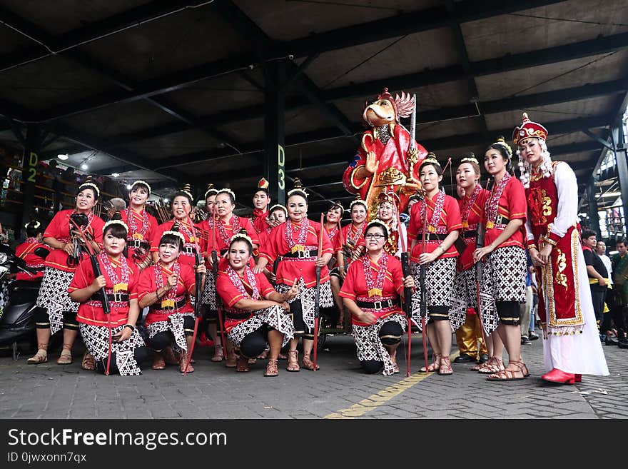 Group of Person Wearing Cultural Dress Taken a Photo