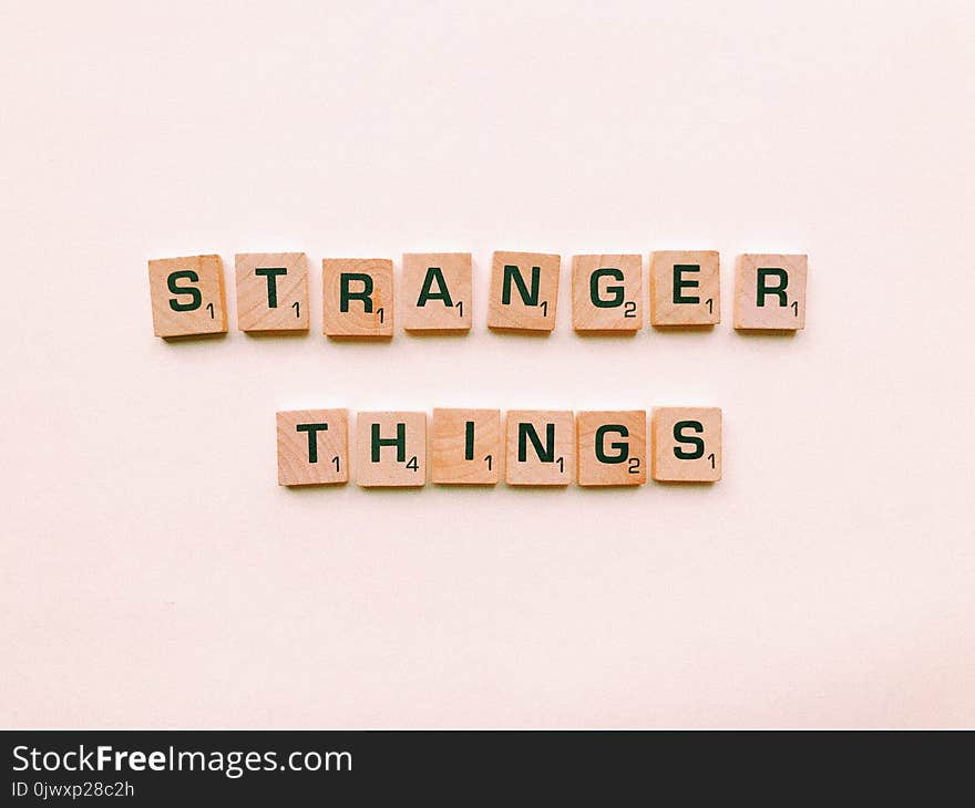 Stranger Things Letter Tiles