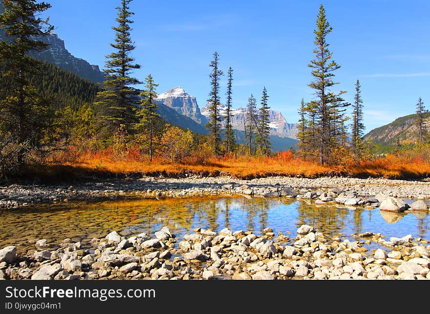 Waterfowl lakes in Banff national park. Waterfowl lakes in Banff national park