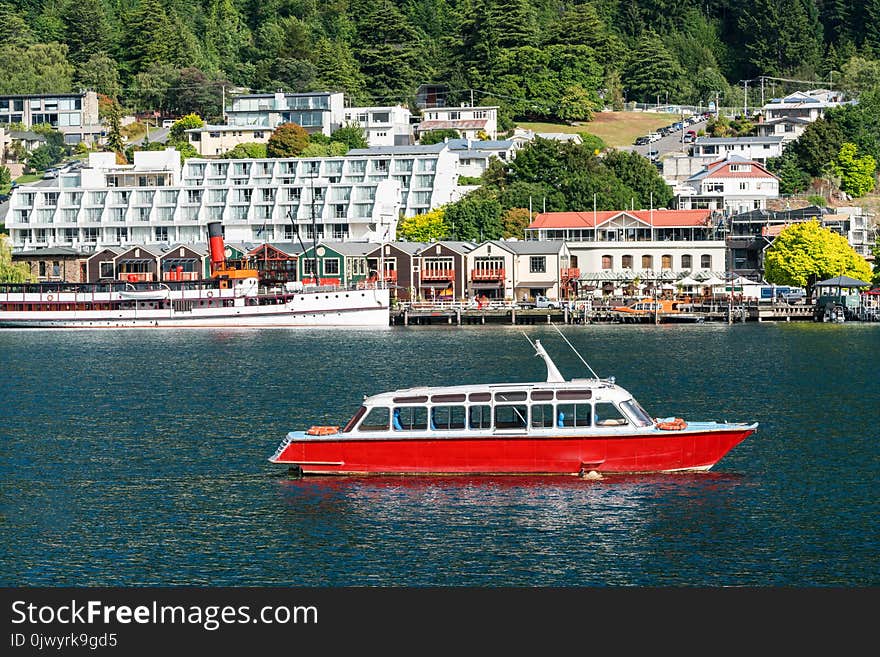 Lakefront Of Queenstown City, New Zealand