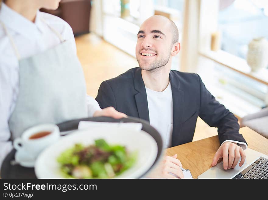 Man at cafe