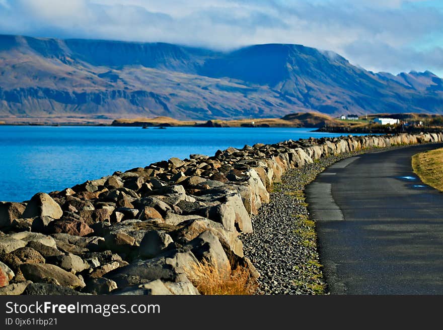 Reykjavik Coast During The Autumn Morning