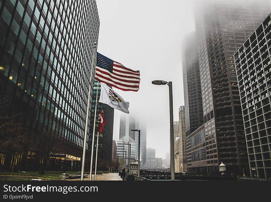 Photo of High Rise Buildings on a Foggy Day