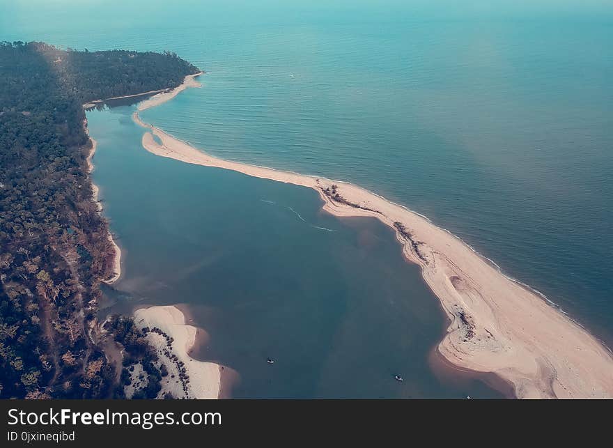 Above Ground Photo of Body of Water on Daytime