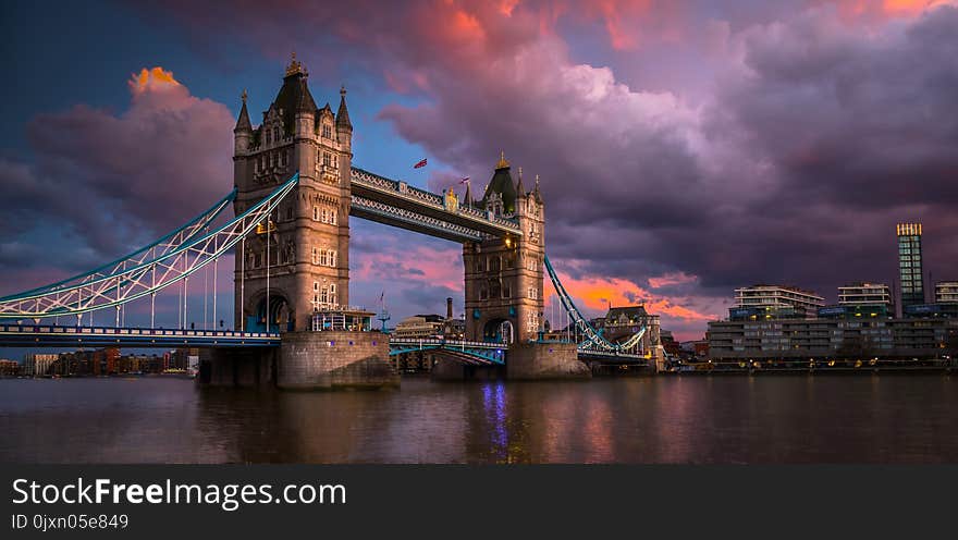 Cityscape, Landmark, Sky, Bridge