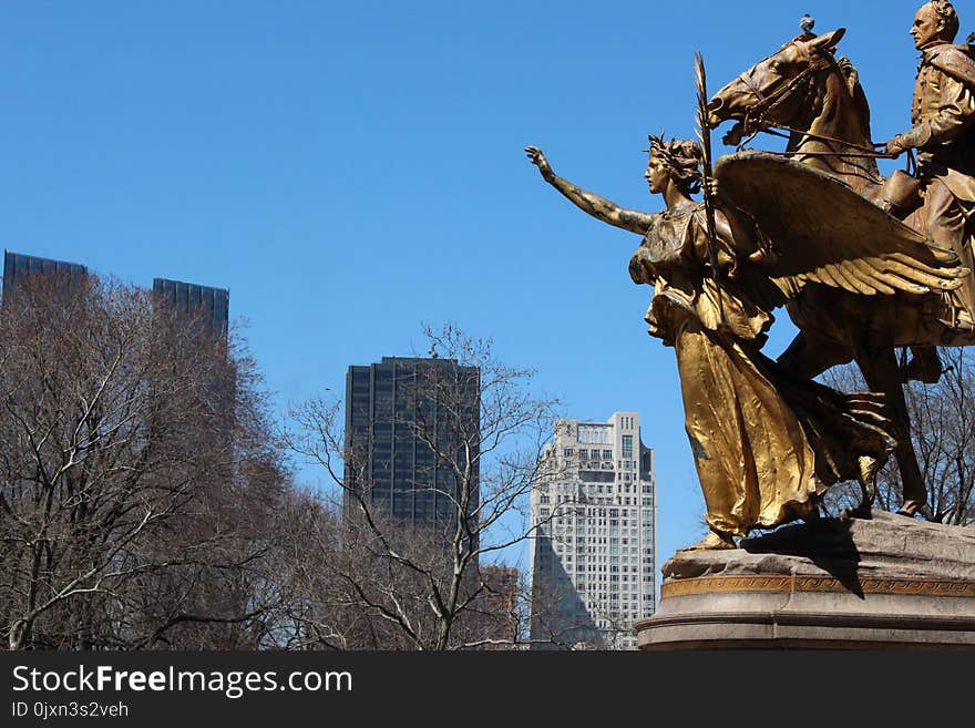 Statue, Landmark, Monument, Sky