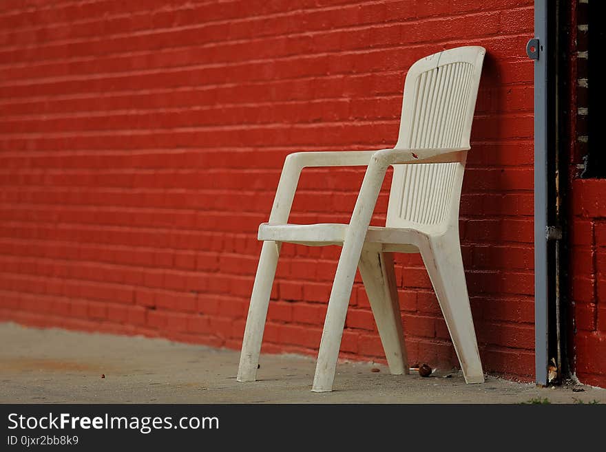 Chair, Red, Furniture, Wall