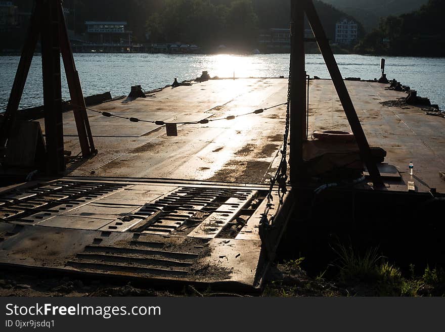 Water, Reflection, Dock, River