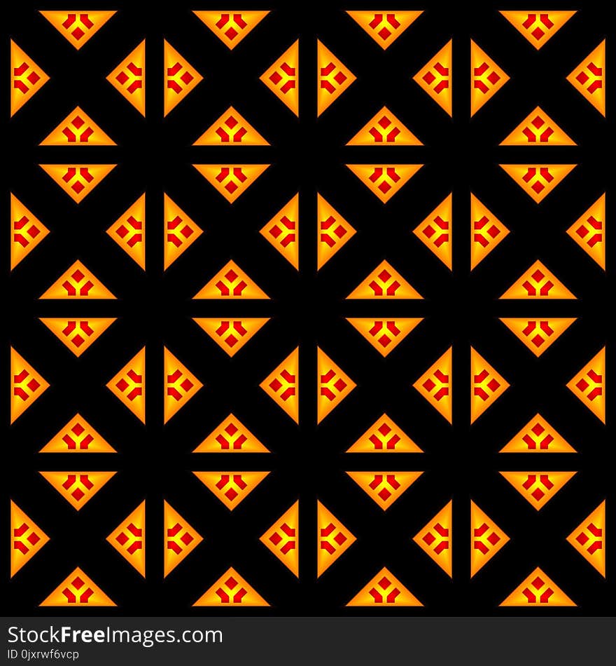 Pattern, Orange, Symmetry, Design