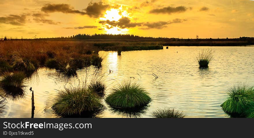 Reflection, Water, Nature, Sky