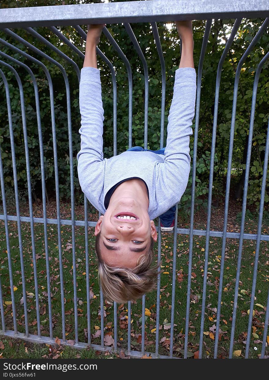 Tree, Fun, Grass, Girl