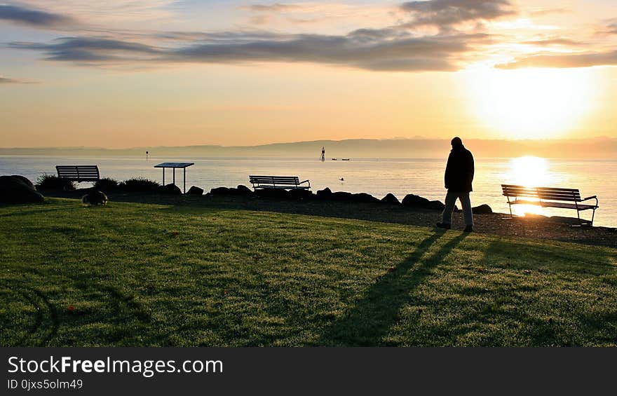 Sky, Sea, Sunrise, Horizon