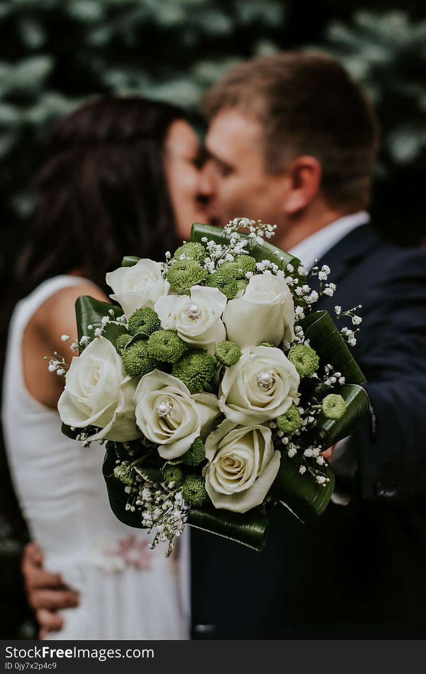 Man and Woman Kissing