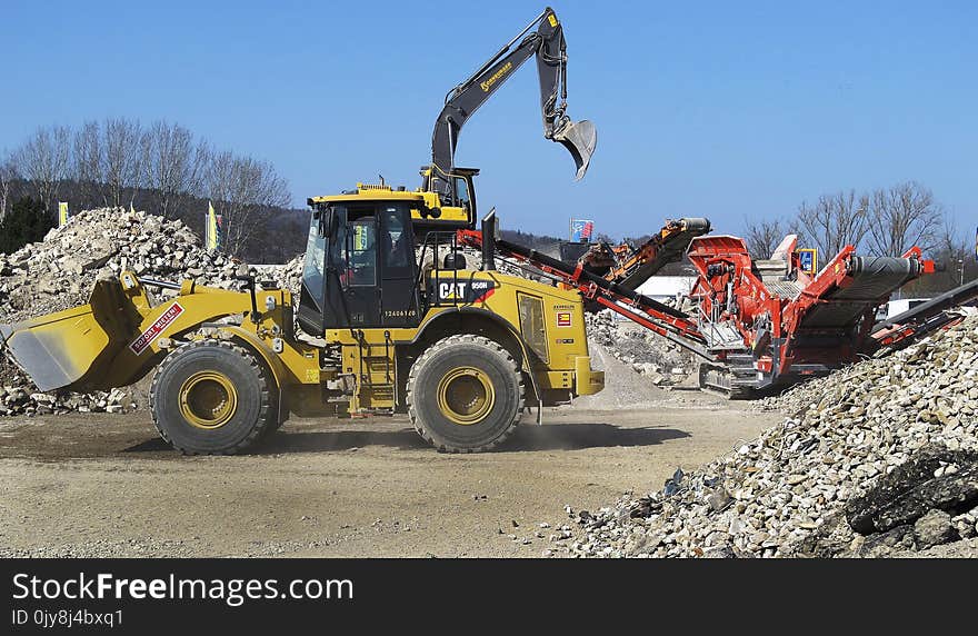 Soil, Construction Equipment, Vehicle, Bulldozer