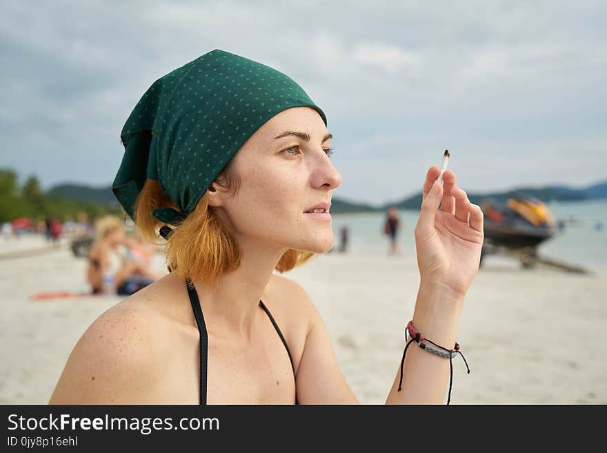 Beach, Vacation, Cap, Headgear