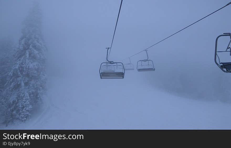 Mountain Range, Snow, Winter, Sky