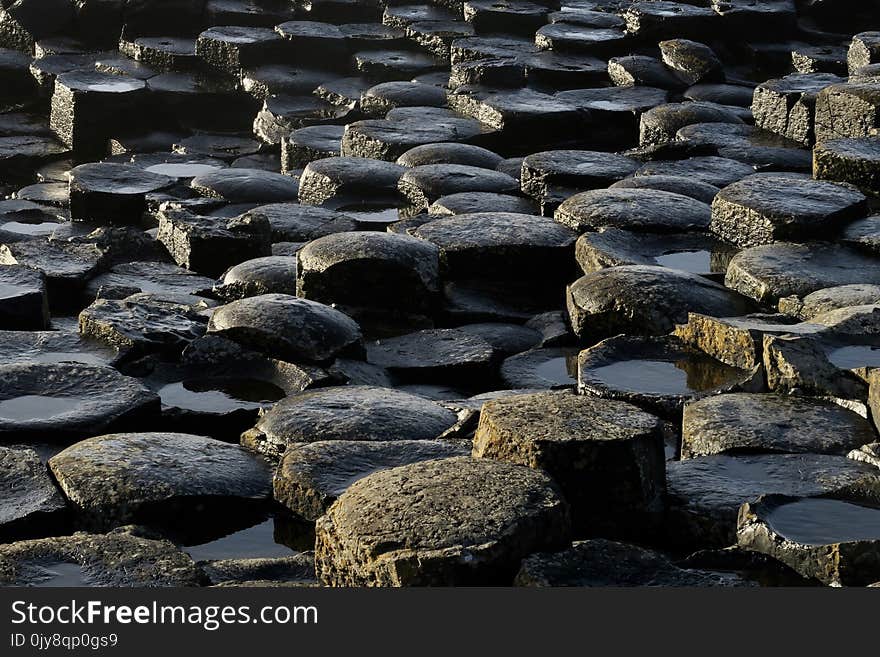 Rock, Water, Stone Wall, Bedrock