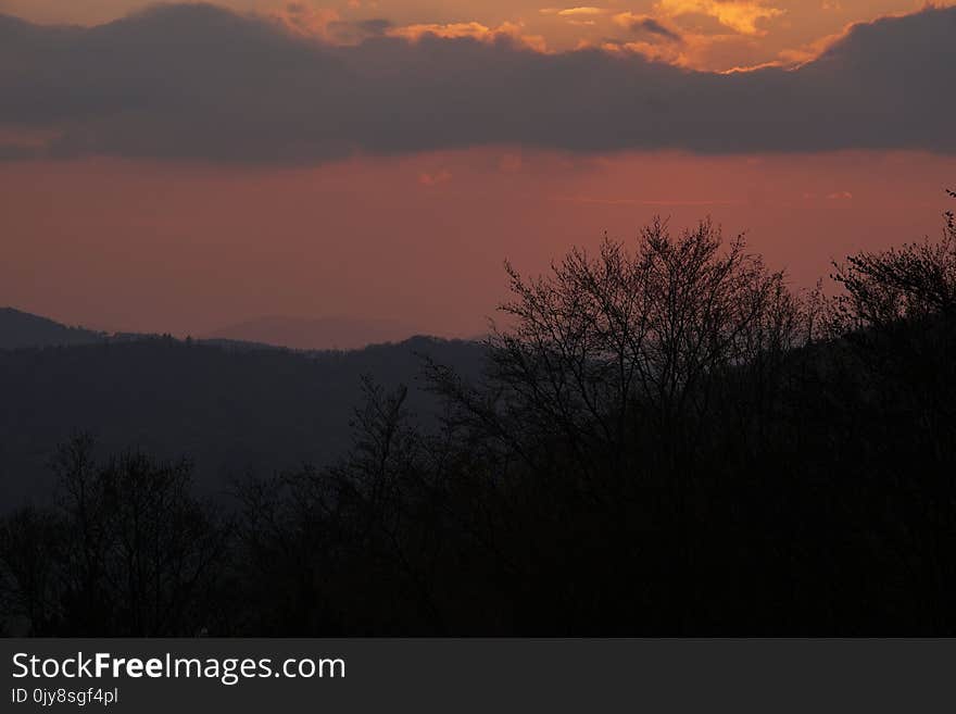 Sky, Dawn, Red Sky At Morning, Atmosphere