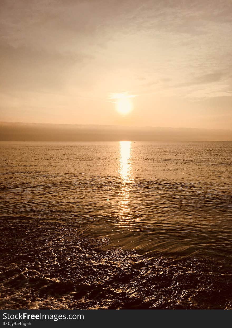 Sea, Horizon, Sky, Body Of Water