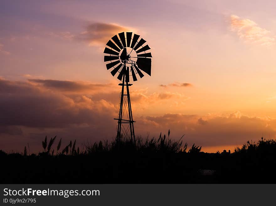 Sky, Windmill, Cloud, Wind