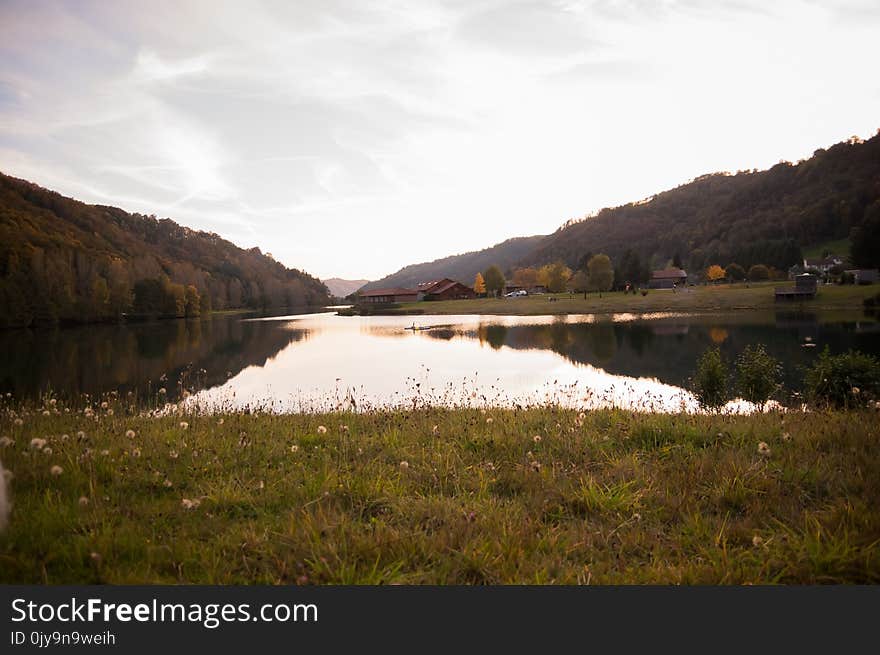 Reflection, Water, Loch, Nature