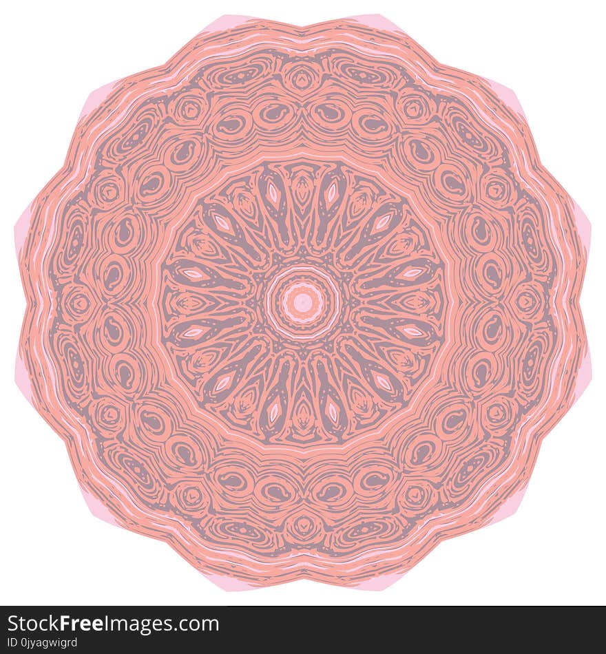 Grunge Decorative Mandala