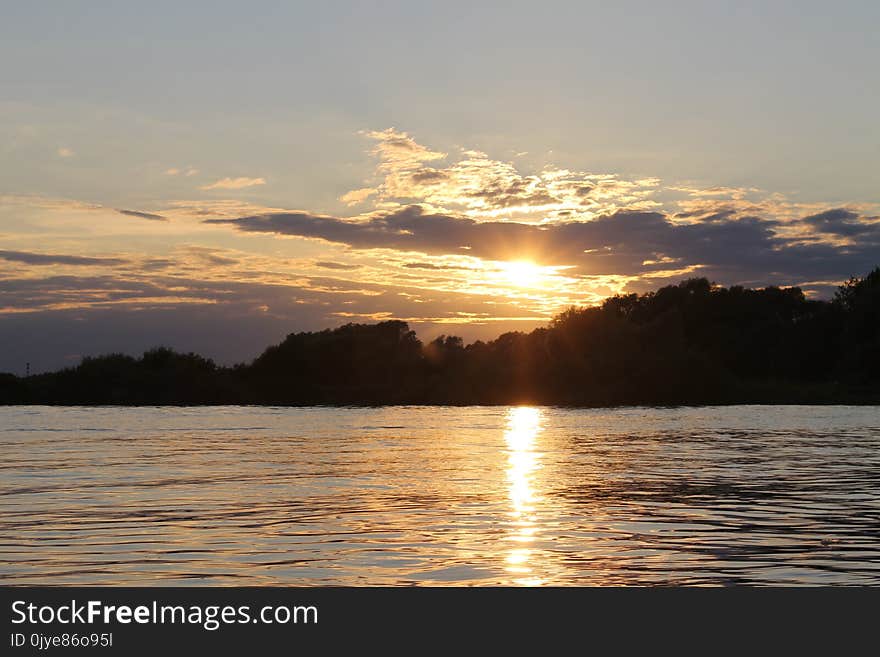 Sky, Waterway, Reflection, Sunset