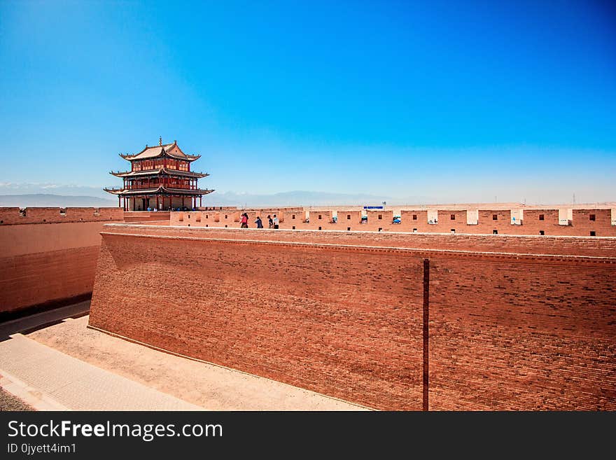 Sky, Landmark, Wall, Cloud