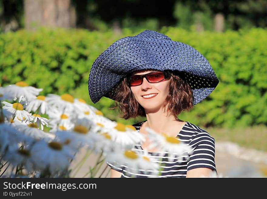 Portrait of woman in nature. Portrait of woman in nature