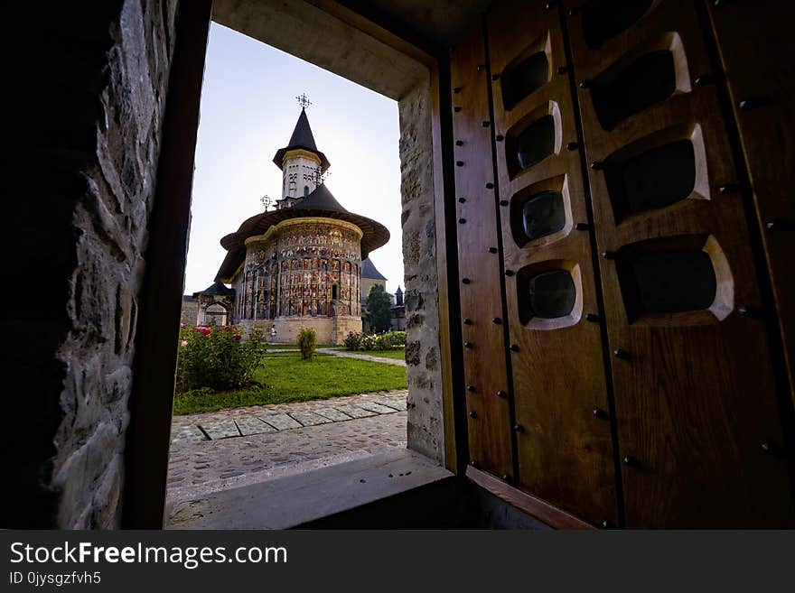 Sucevita orthodox painted monastery church