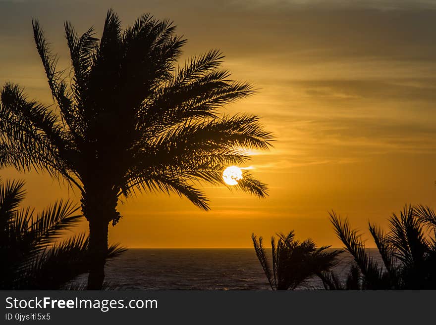 Beautiful Sunrise on the red sea at Sharm-El-Sheikh, Egypt