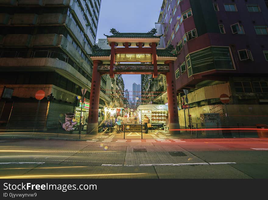 Timelapse Photo of China Town