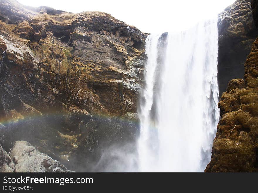 Waterfalls Near Trees