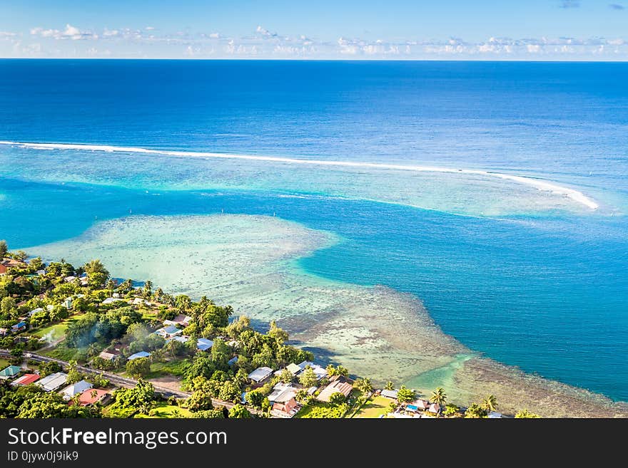 Moorea Island In The French Polynesia.