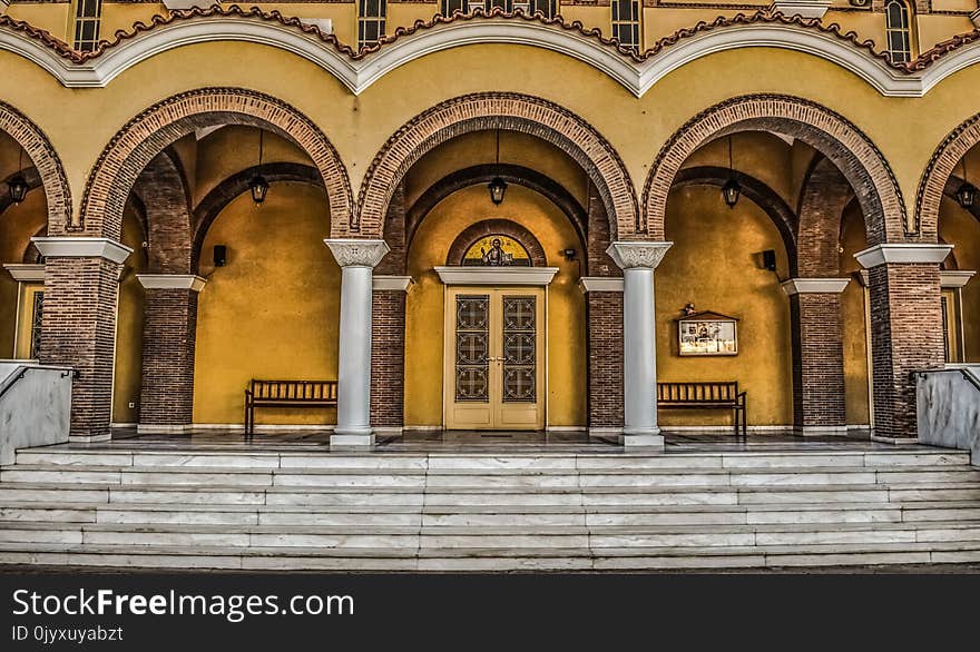 Arch, Landmark, Building, Wall